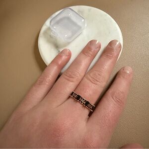 BP Black Onyx Rose Gold BORG Ring Size 9 NWT ‘Just The Right Time’